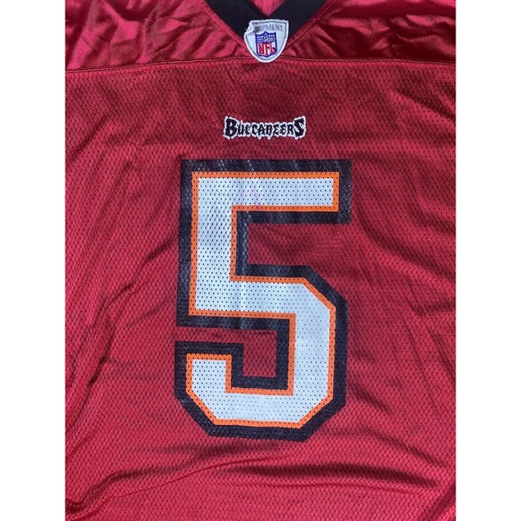 Tampa Bay Buccaneers #5 Josh Freeman NFL Red Reebok Onfield Screen Jersey Mens S - Picture 6 of 9